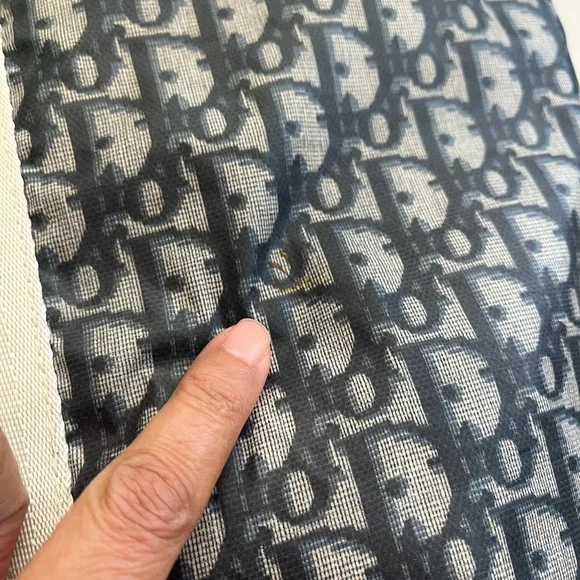 CHRISTIAN DIOR BLUE NYLON TROTTER BAG - Picture 10 of 16